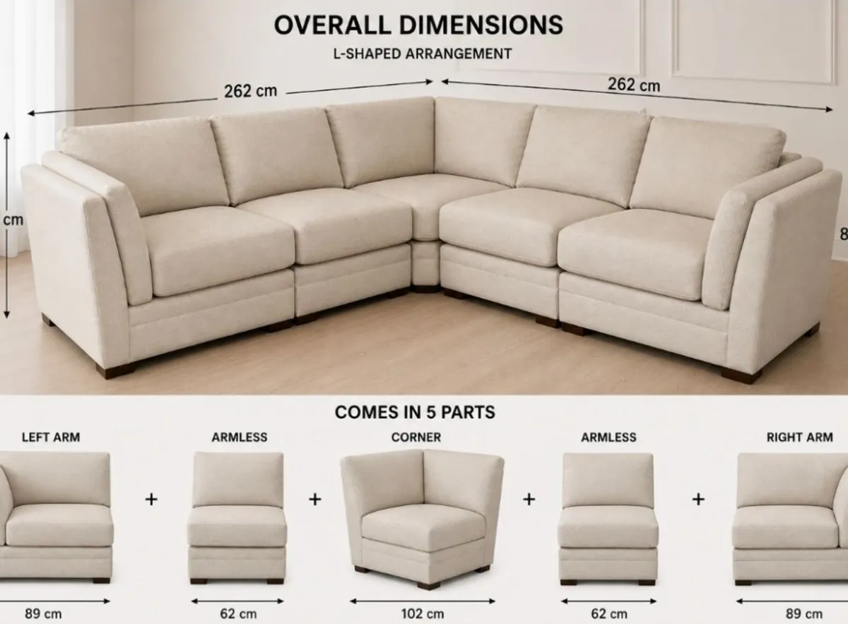 Dfs long beach house beautiful Corner sofa - Image 4