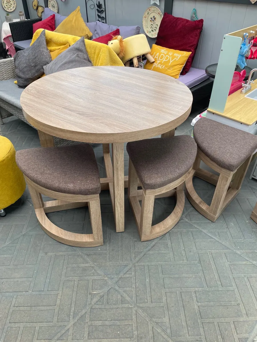Stowaway table and stools - Image 2