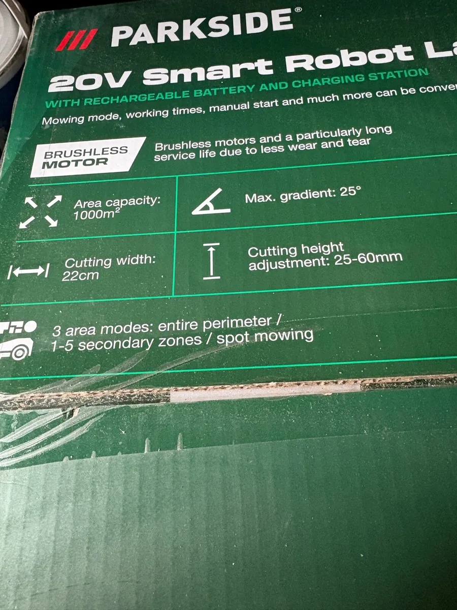 Lidl 20v Robot Lawnmower never opened - Image 3