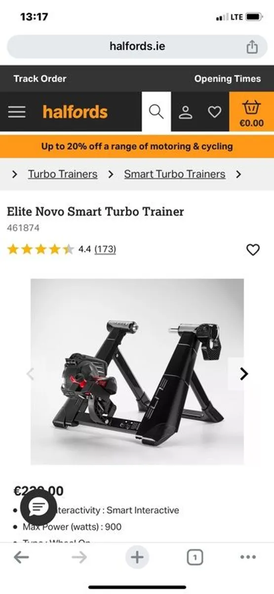 Smart bike turbo trainer at home exercise - Image 1