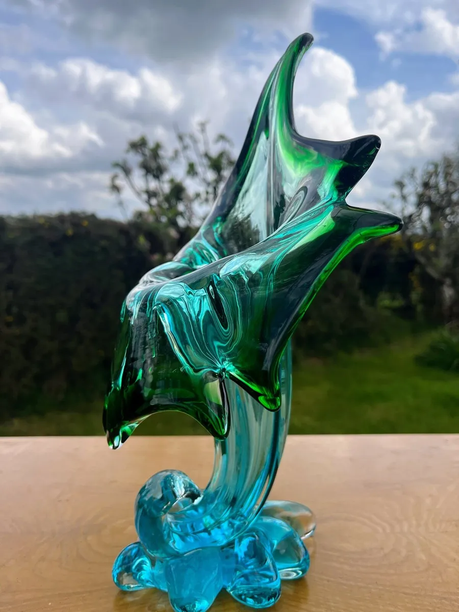 Vintage hand blown art vase - Image 3