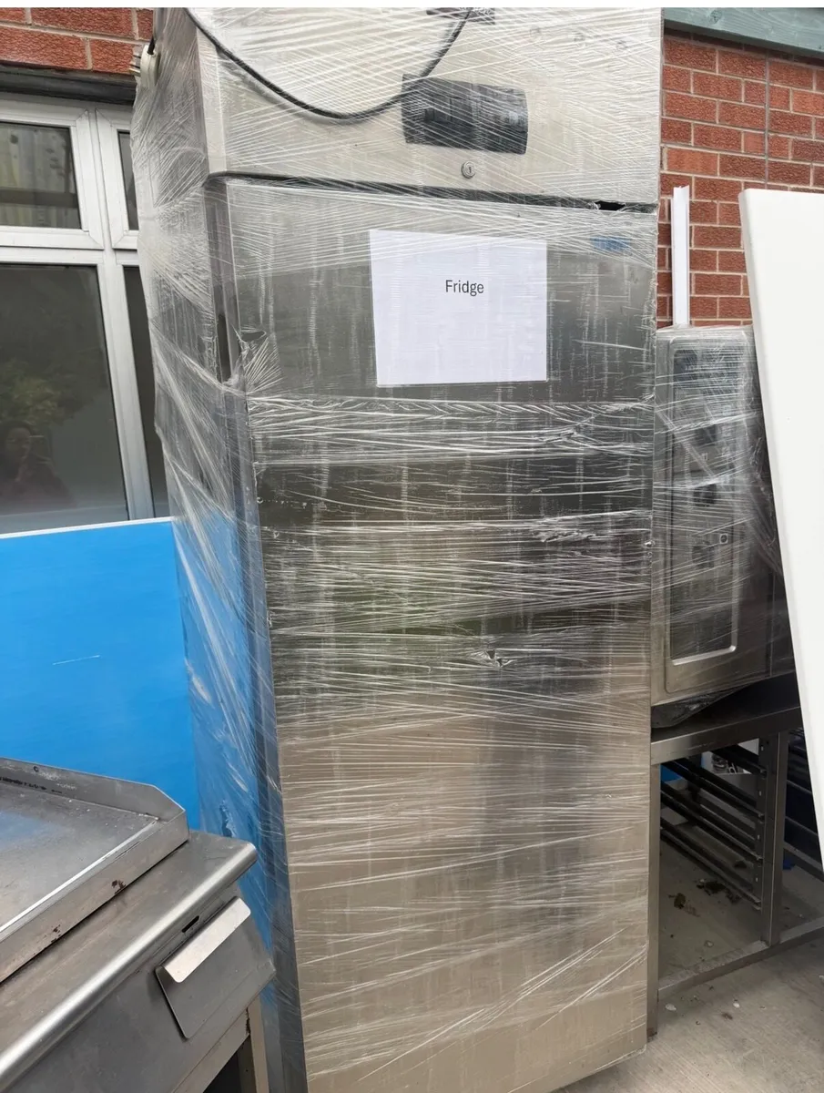 Stainless steel fridge