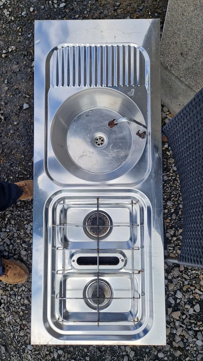 Caravan Motorhome Sink Drainer Hob and Grill - Image 1