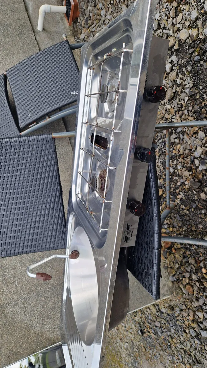 Caravan Motorhome Sink Drainer Hob and Grill - Image 3
