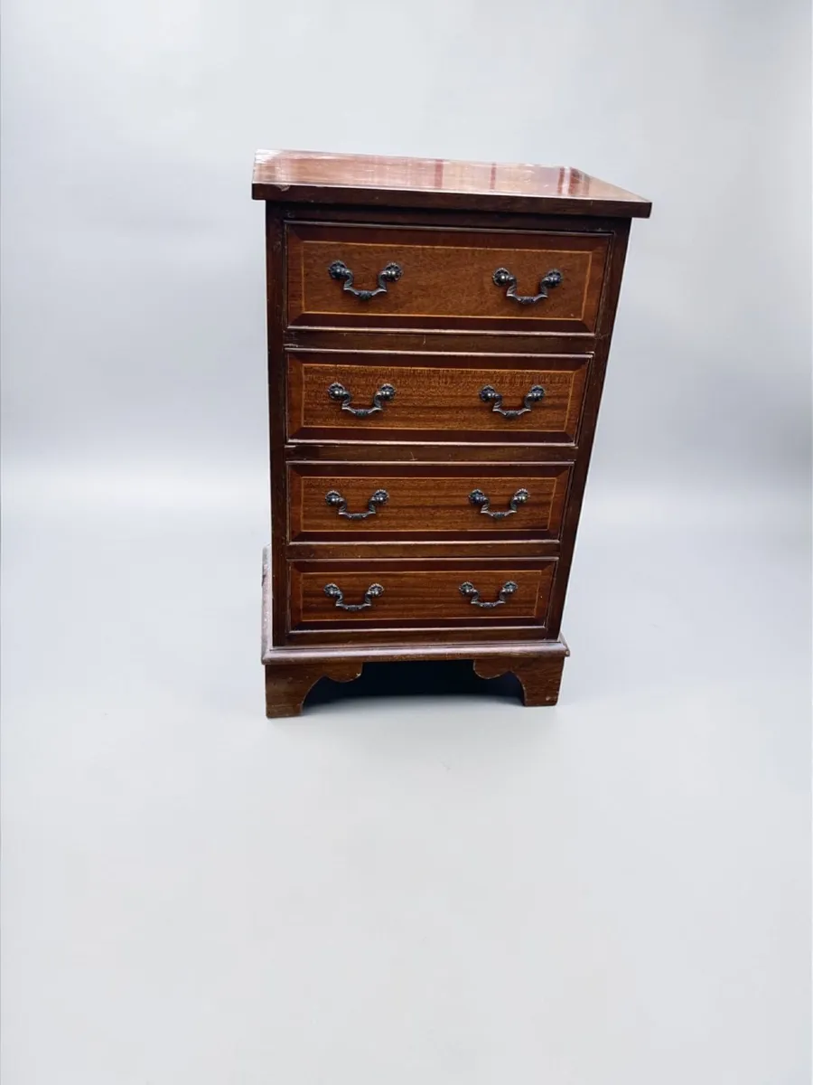 Vintage Miniature Chest Of Drawers - Inlay - Image 2