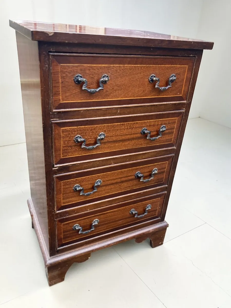 Vintage Miniature Chest Of Drawers - Inlay - Image 3