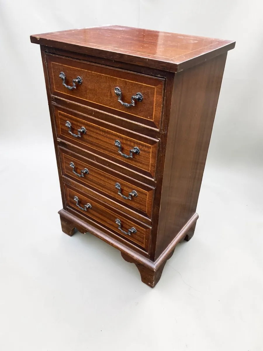 Vintage Miniature Chest Of Drawers - Inlay - Image 4