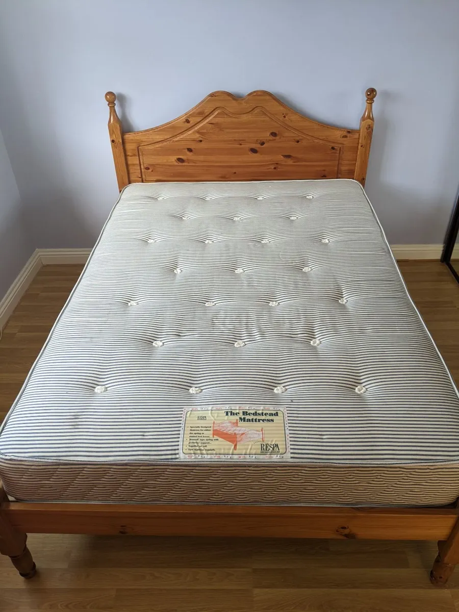 Double Bed frame + free mattress - Image 2