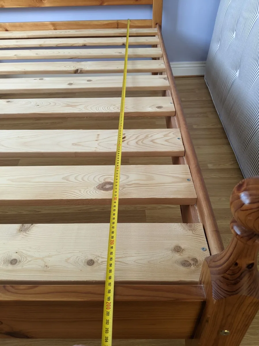 Double Bed frame + free mattress - Image 4