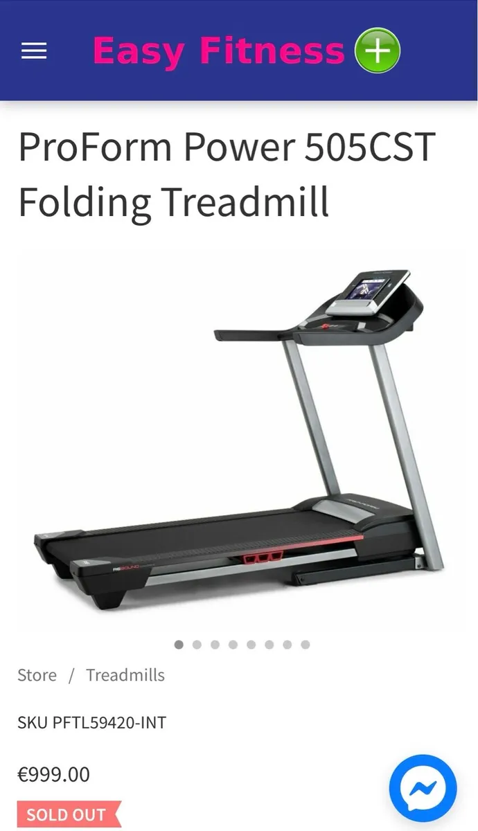 ProForm Power 505CST Folding 135 KG RATED treadmil - Image 2
