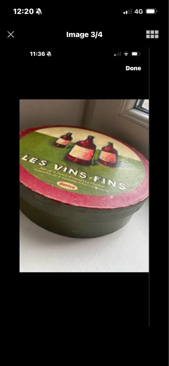 Cocktail Plates Set - Les Vin Fins - Image 3