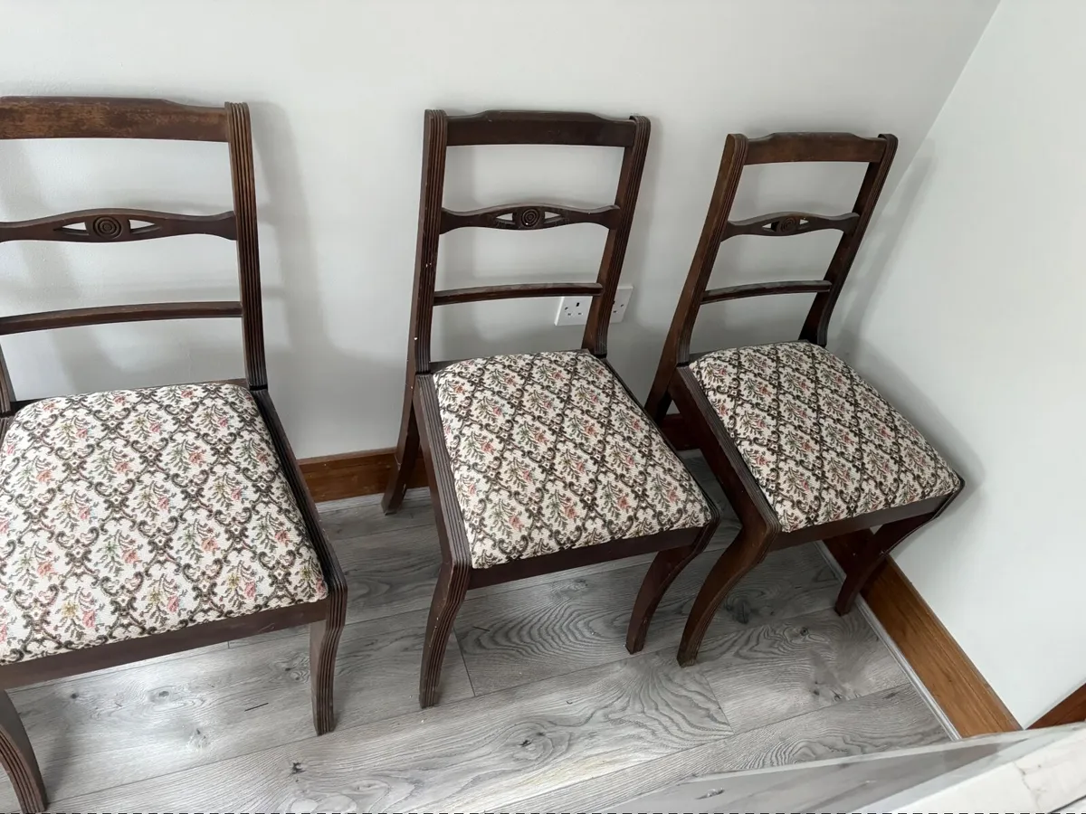 Antique dinner room chairs - Image 1