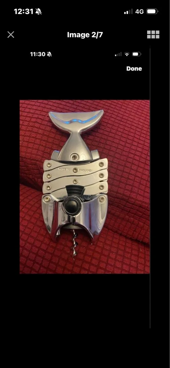 Vintage ‘The Lazy Fish’ Corkscrew - Image 2
