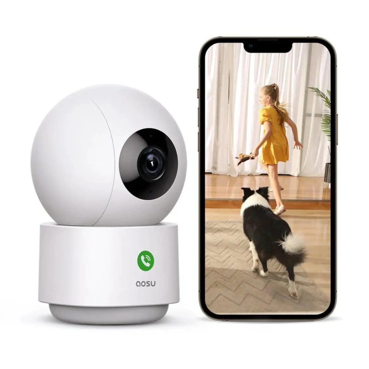 aosu IndoorCam P1 – 360° Wi-Fi Indoor Security Cam - Image 2