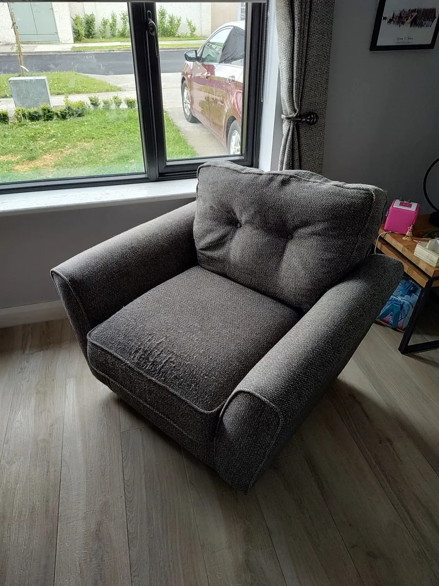 Corner sofa and one seater - Image 2