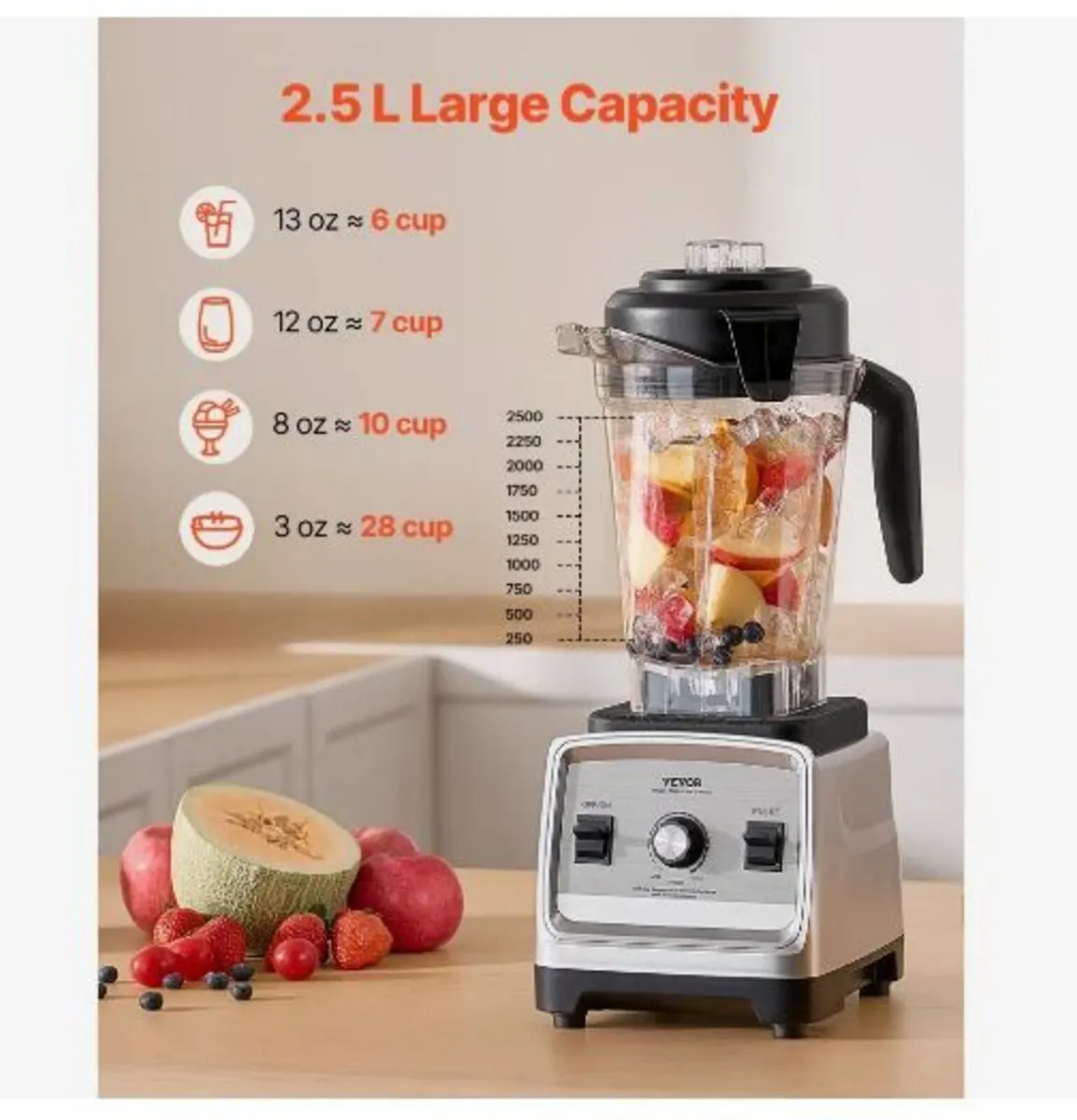 Blender for Smoothies, 85 oz 1600W - Image 2