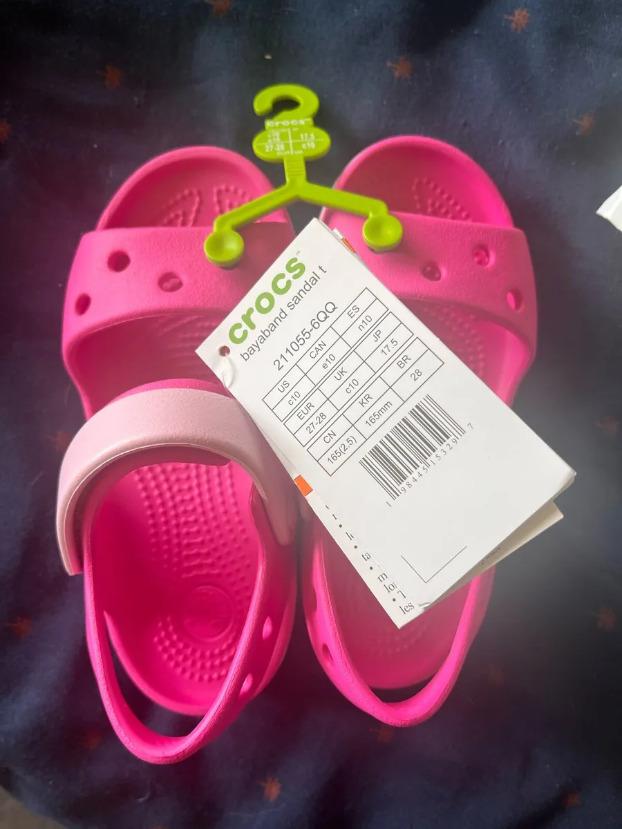 Girls crocs size 28 BRAND NEW - Image 1