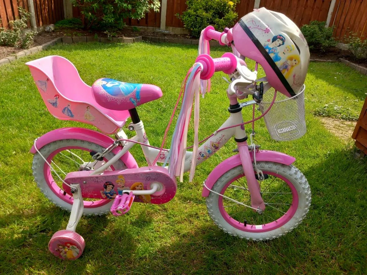Kids Disney Princess bike size 14 inch wheels - Image 2