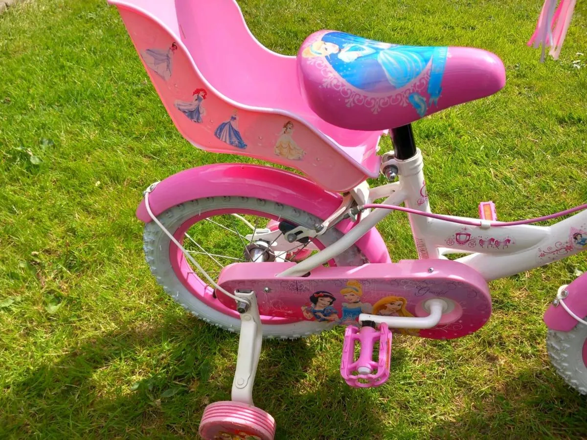 Kids Disney Princess bike size 14 inch wheels - Image 3