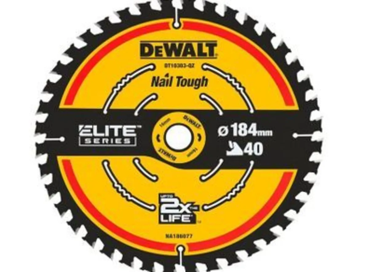 DeWalt DT10303 184mm 40T Circular Saw Blade - Image 1