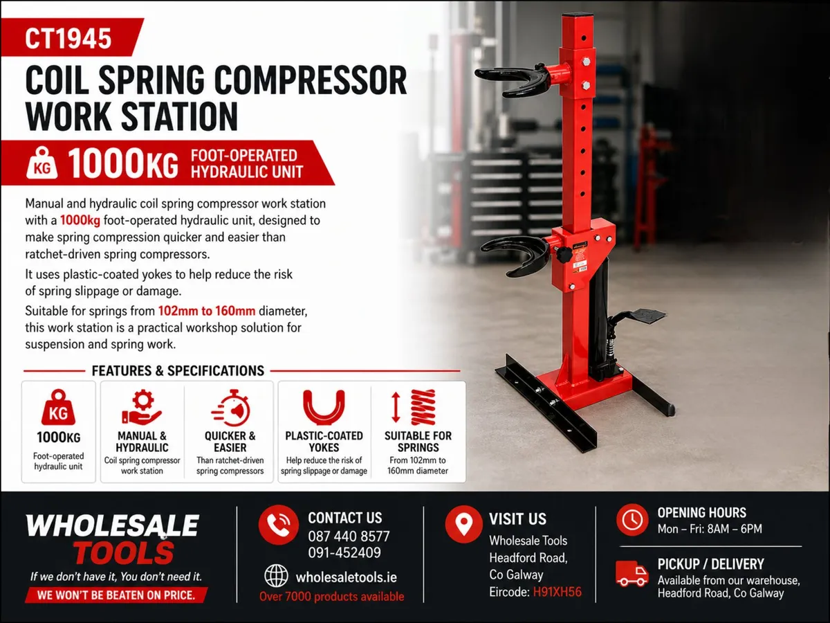Coil Spring Compressor Work Station 1000kg - Image 3