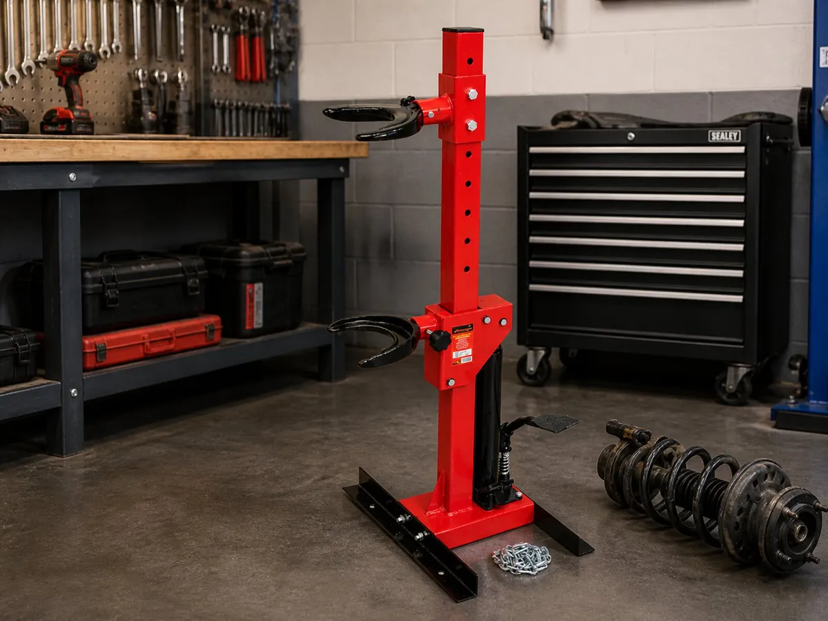 Coil Spring Compressor Work Station 1000kg - Image 1
