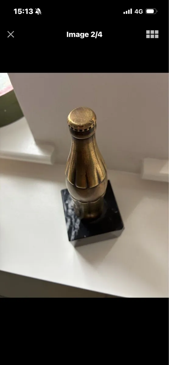Rare Coca Cola Brass Bottle - Image 2