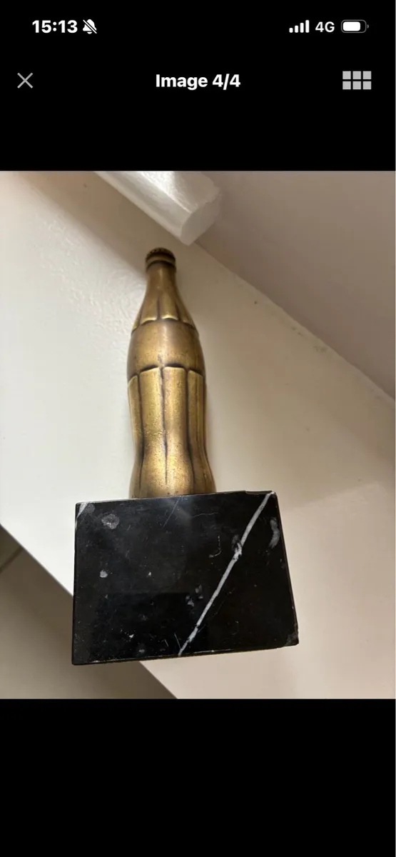 Rare Coca Cola Brass Bottle - Image 4