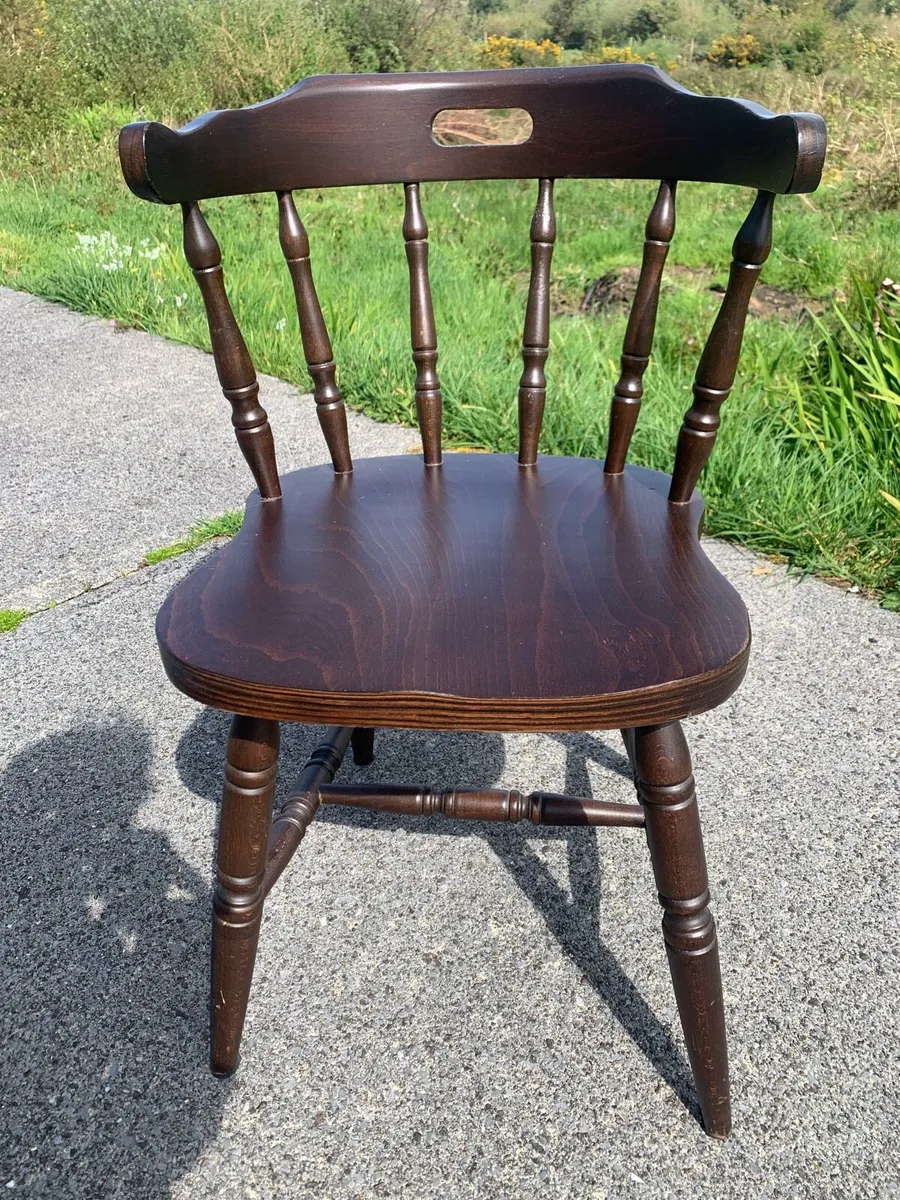 2 x matching end dining table chairs - Image 3