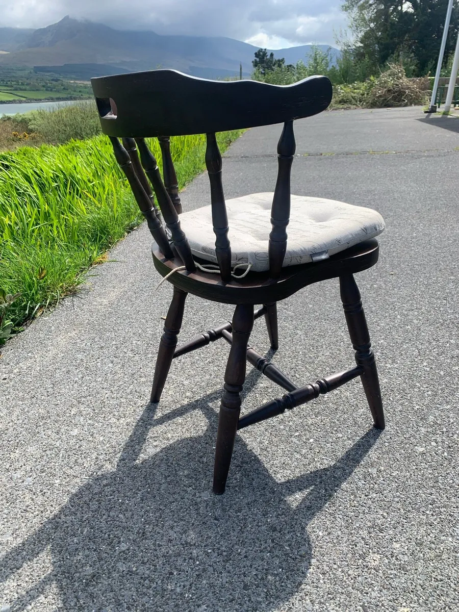 2 x matching end dining table chairs - Image 4