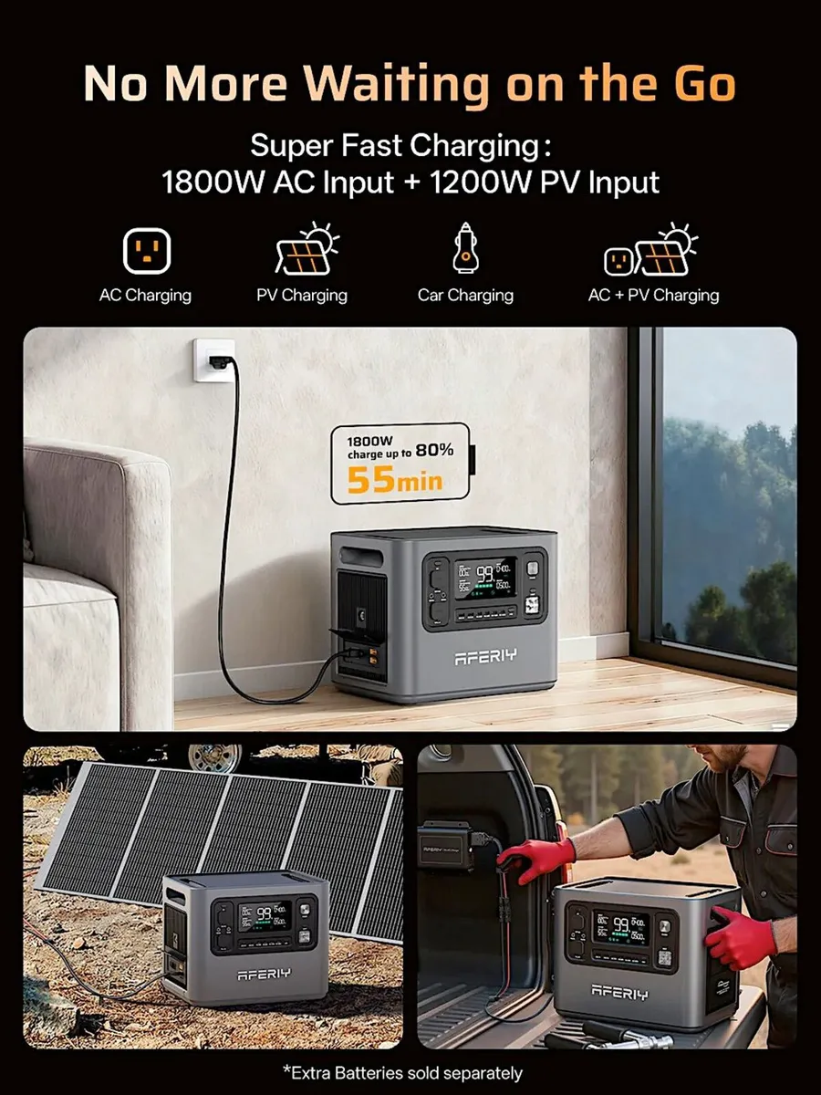 2.8kw AFERIY P280 Portable Power Station - Image 4