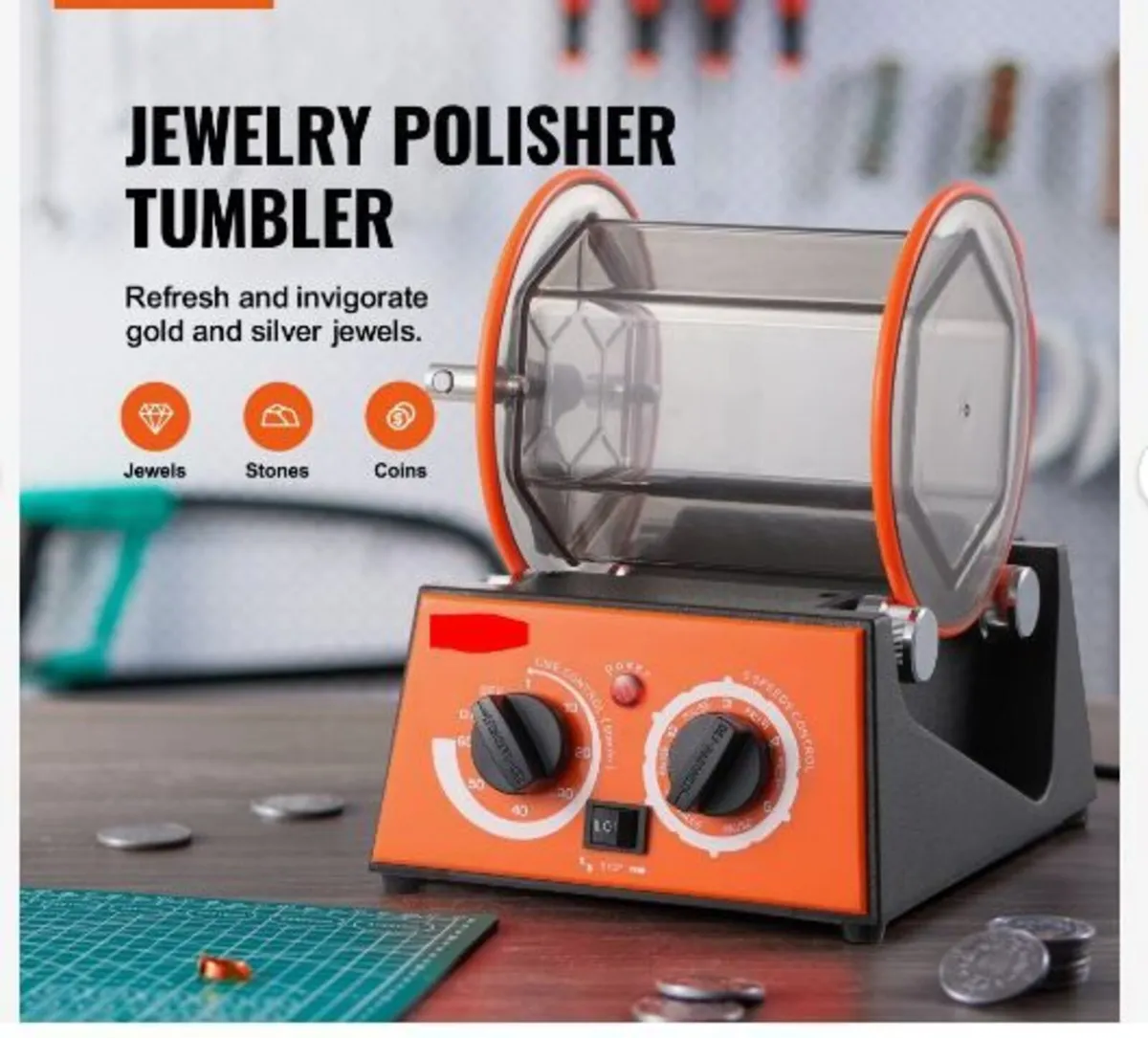 3kg Rotary Tumbler Surface Polisher Jewelry - Image 2