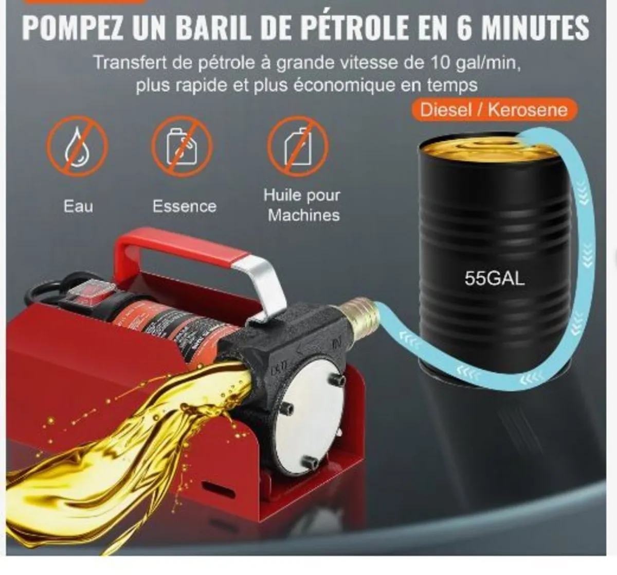 Fuel Transfer Pump, 12V DC - Image 2