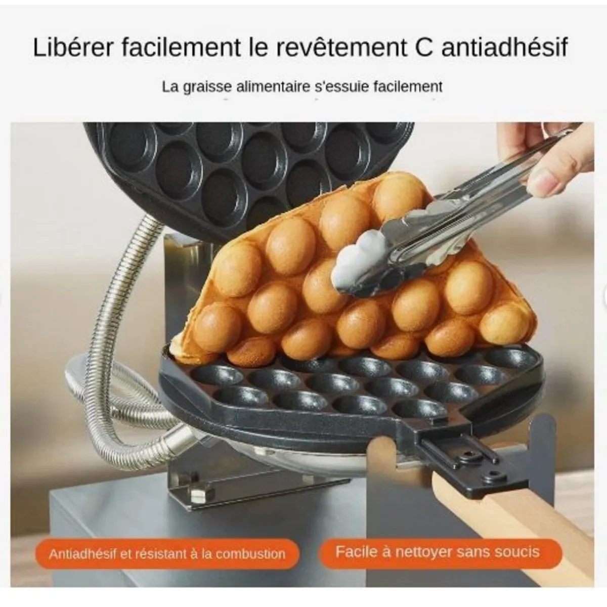Commercial Bubble Waffle Maker - Image 4