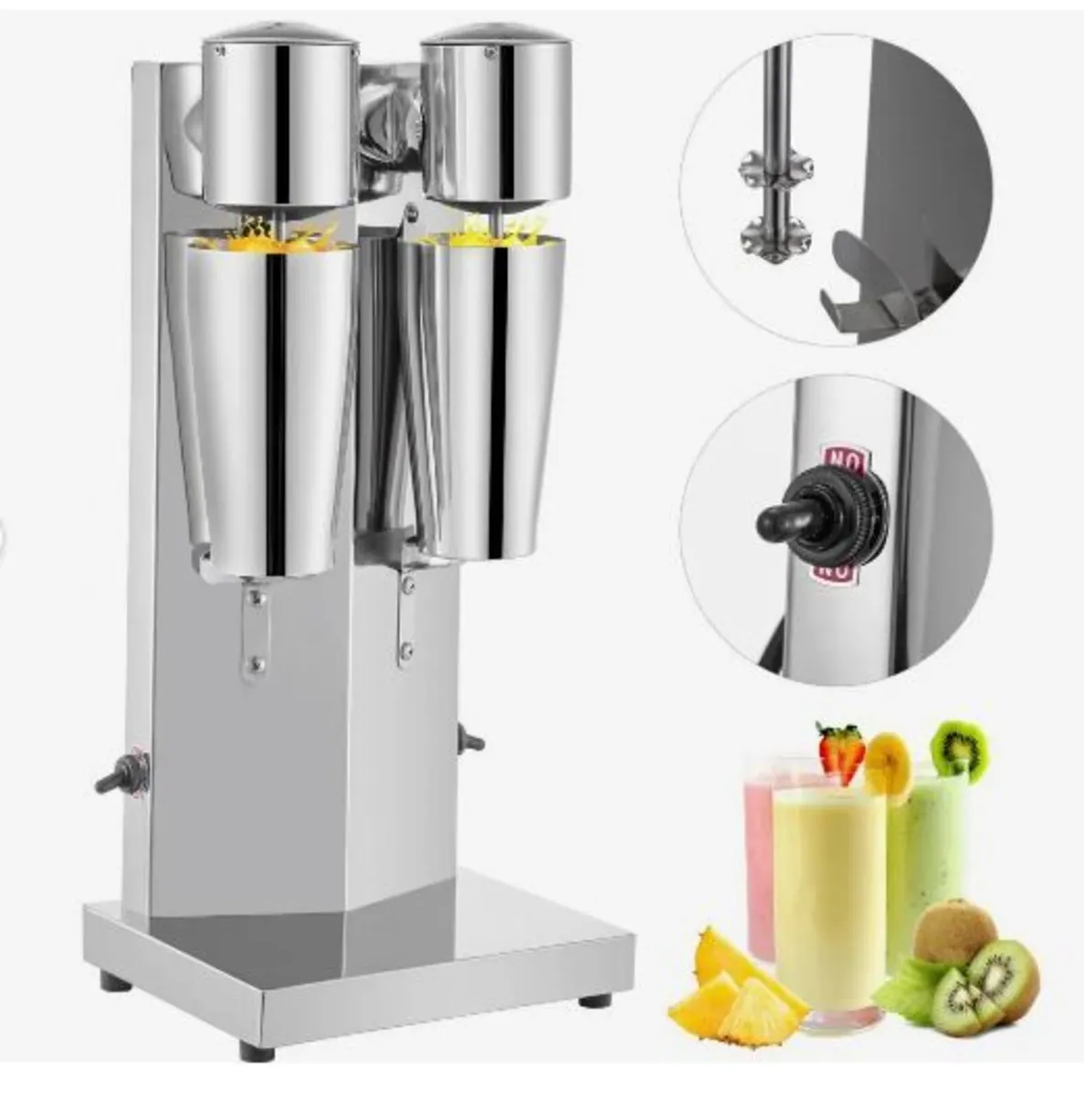 Milkshake Maker Kit, Stainless Steel - Image 1
