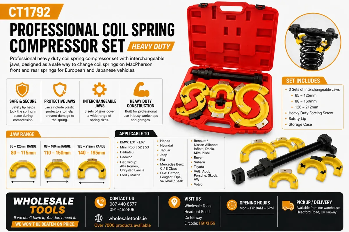 Professional Coil Spring Compressor Set Heavy Duty - Image 4