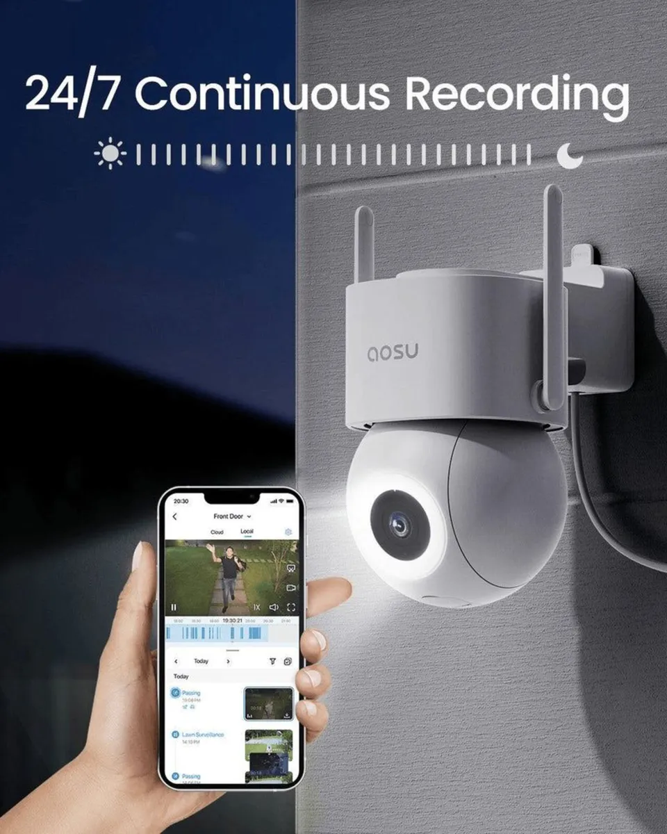 aosu 5MP UHD Wi-Fi Security Camera D1 SE with Spot - Image 2
