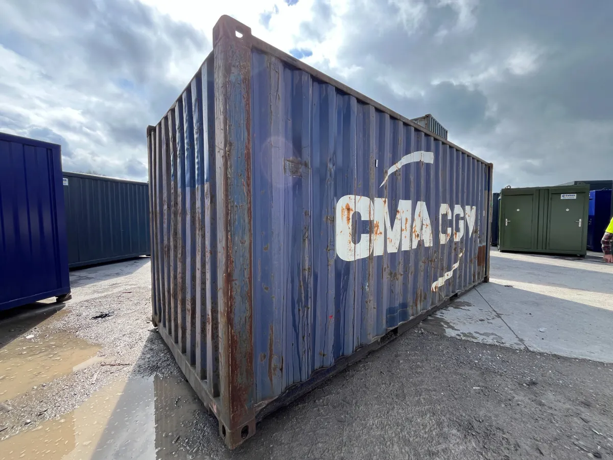 180402-9 -: Ex-Hire 20x8 Shipping Container (Blue) - Image 4