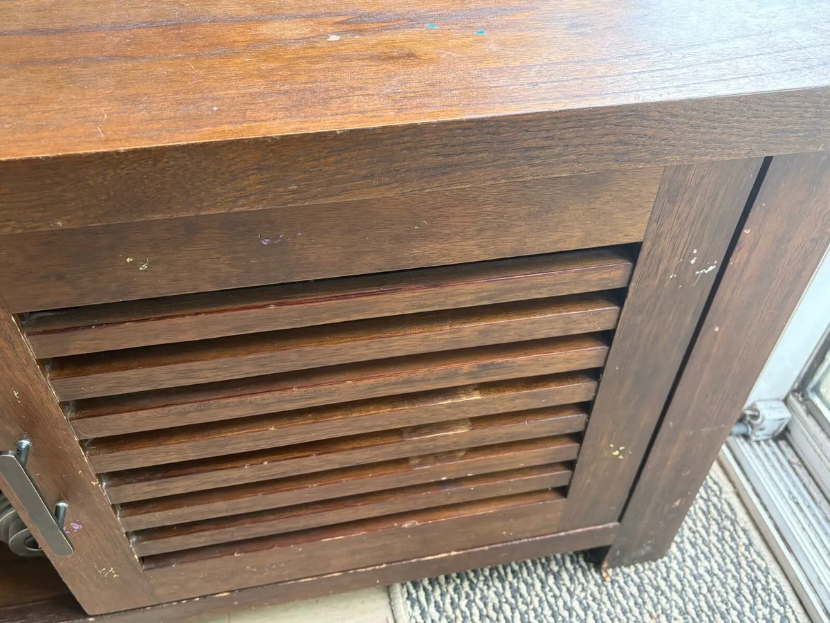 Wood TV Unit Cabinet - Image 4