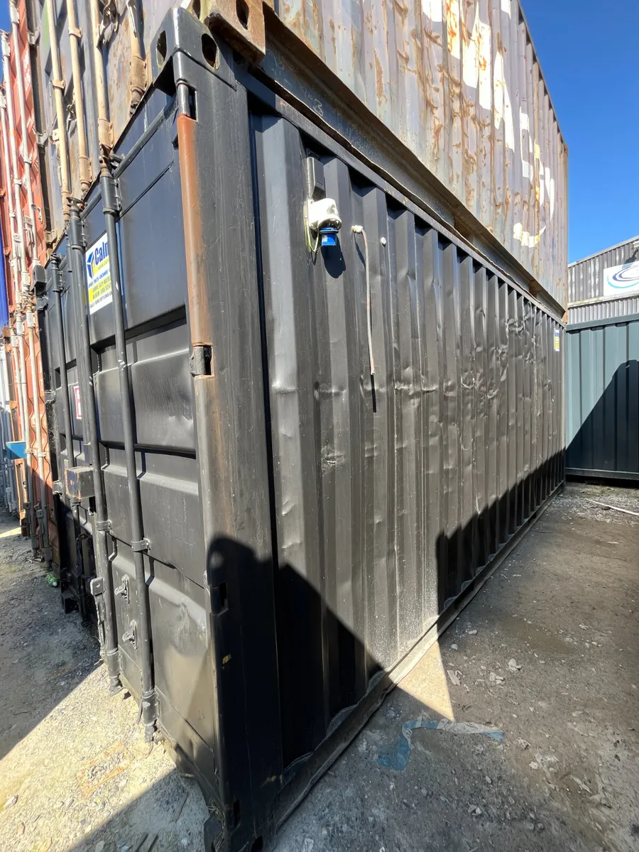 182302-7-: Ex-Hire 20x8 Shipping Container (Black) - Image 2