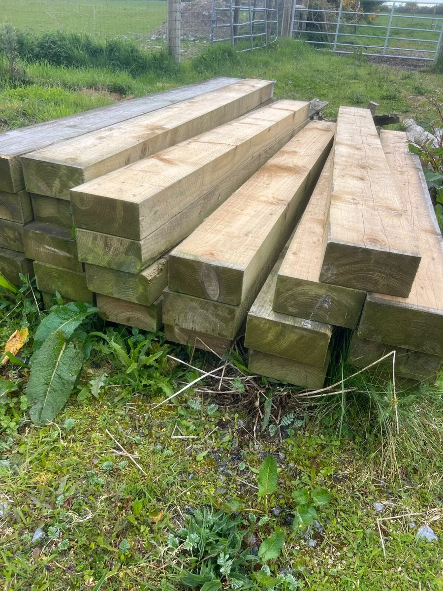 8x4 garden sleepers - Image 1