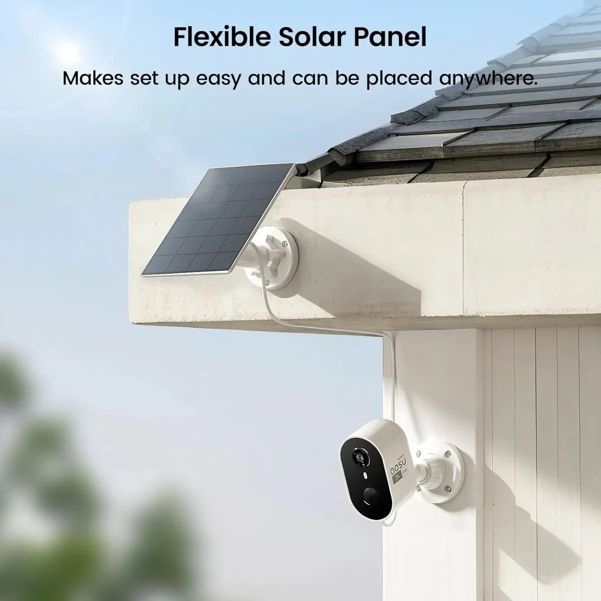 aosu Solar powered Wireless Security Camera,2K QHD - Image 3