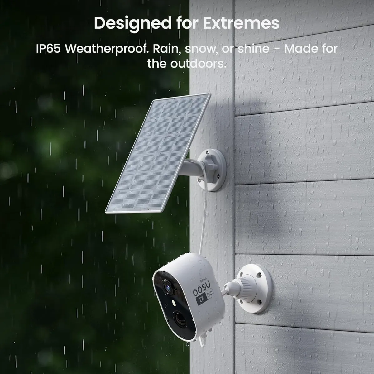 aosu Solar powered Wireless Security Camera,2K QHD - Image 4