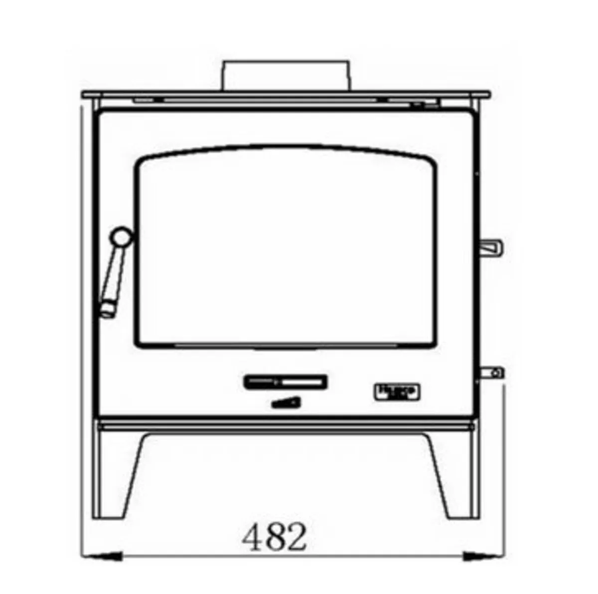 Oslo Eco Panoramic Stove 7kw New - Image 4