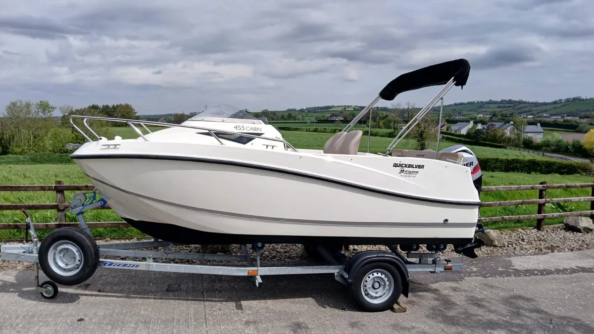 2016 Quicksilver 455 cabin boat - Image 1