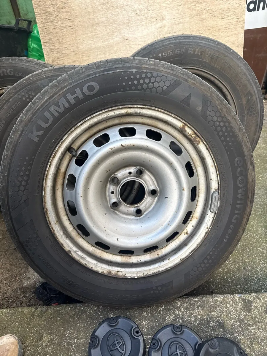 4x Steel Wheels + Tyres 195/65 R15 - Image 3