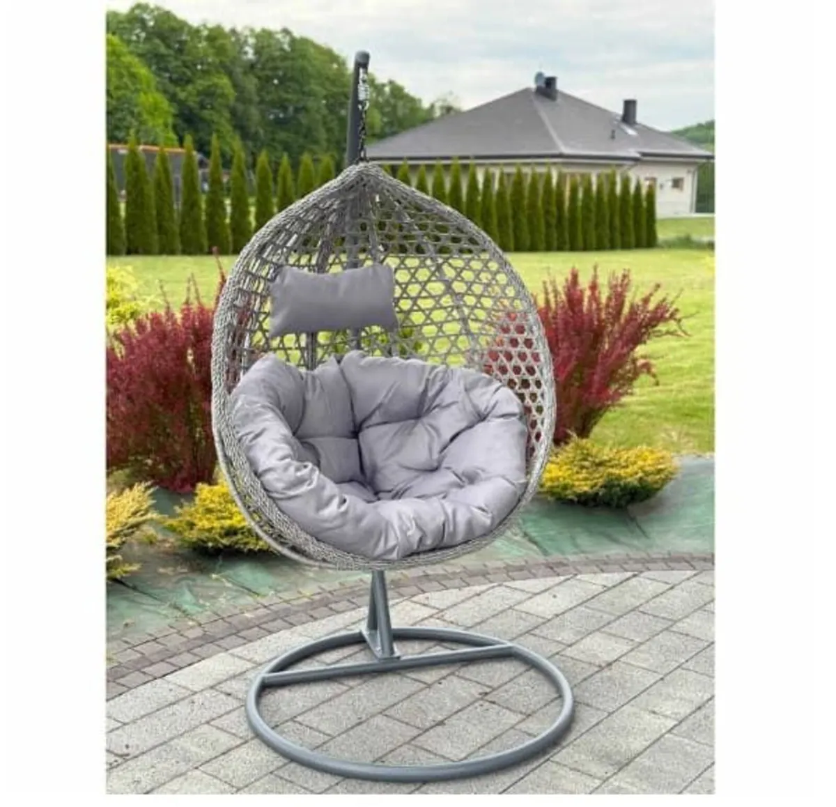 Tropikal Black Hanging Egg Chair - Image 1