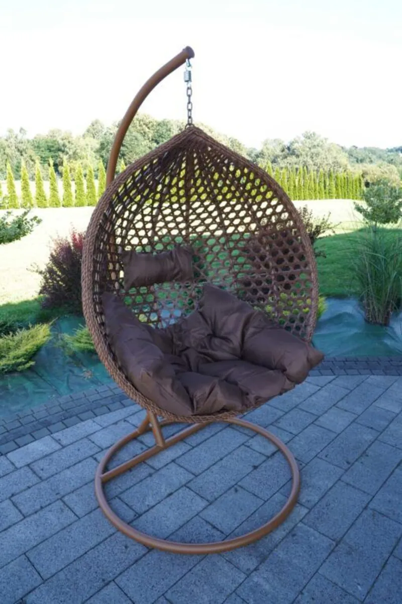 Tropikal Black Hanging Egg Chair - Image 4