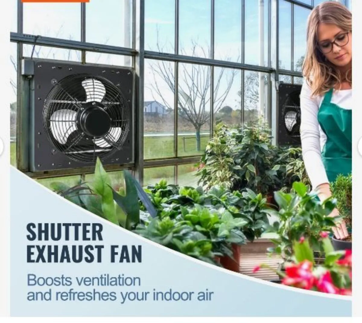 Shutter Exhaust Fan, 406 mm - Image 2