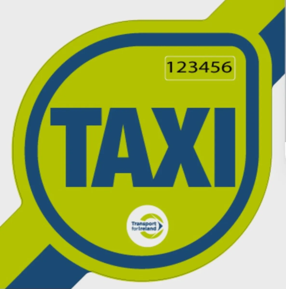 Taxi plate